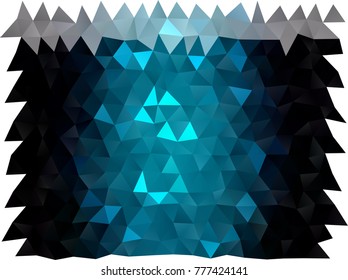 Light BLUE vector abstract mosaic pattern. A completely new color illustration in a vague style. The textured pattern can be used for background.