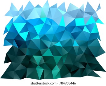 Light BLUE vector abstract mosaic template. A vague abstract illustration with gradient. A completely new design for your business.