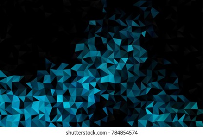 Light BLUE vector abstract mosaic pattern. Colorful abstract illustration with gradient. The template can be used as a background for cell phones.
