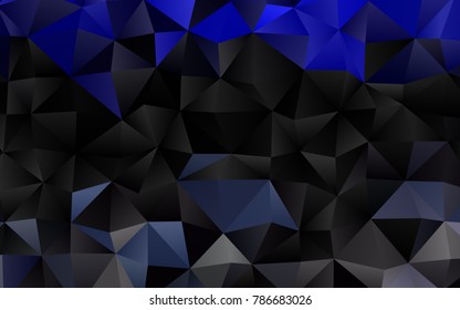 Light BLUE vector abstract mosaic pattern. Creative illustration in halftone style with gradient. The best triangular design for your business.