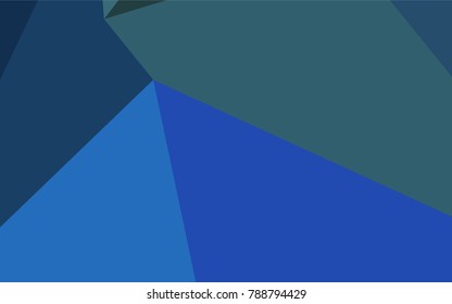 Light BLUE vector abstract mosaic pattern. Shining illustration, which consist of triangles. The completely new template can be used for your brand book.