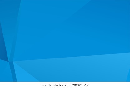Light BLUE vector abstract mosaic background. Shining illustration, which consist of triangles. A new texture for your design.