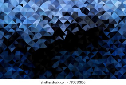 Light BLUE vector abstract mosaic template. Geometric illustration in Origami style with gradient.  A completely new template for your business design.