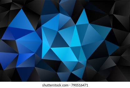 Light BLUE vector abstract mosaic pattern. Glitter abstract illustration with an elegant design. Brand-new design for your business.