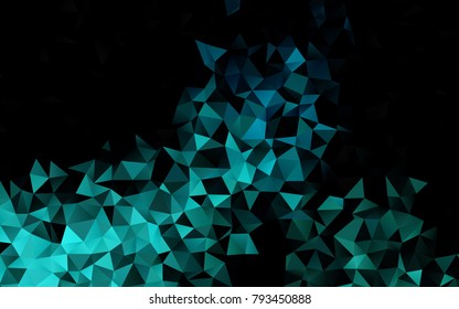 Light BLUE vector abstract mosaic pattern. Glitter abstract illustration with an elegant design. The textured pattern can be used for background.