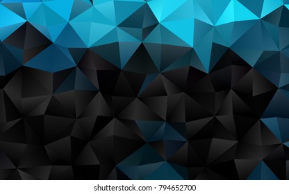 Light BLUE vector abstract mosaic background. Colorful abstract illustration with gradient. A completely new design for your business.