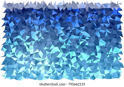 Light BLUE vector abstract mosaic template. Creative illustration in halftone style with gradient. A completely new template for your business design.