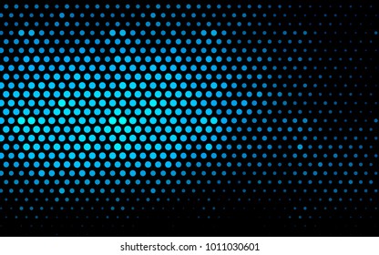 Light BLUE vector abstract pattern with circles. Geometry template for your business design. Background with colored spheres.
