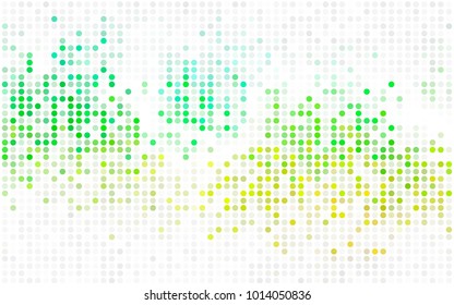 Light BLUE vector abstract pattern with circles. Geometry template for your business design. Background with colored spheres.