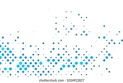 Light BLUE vector abstract pattern with circles. Geometry template for your business design. Background with colored spheres.