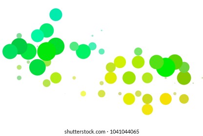 Light BLUE vector abstract pattern with circles. Geometry template for your business design. Background with colored spheres.