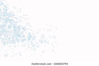 Light BLUE vector abstract pattern with circles. Geometry template for your business design. Background with colored spheres.