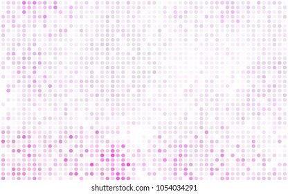 Light BLUE vector abstract pattern with circles. Geometry template for your business design. Background with colored spheres.