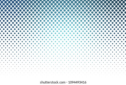 Light BLUE vector abstract pattern with circles. Geometry template for your business design. Background with colored spheres.