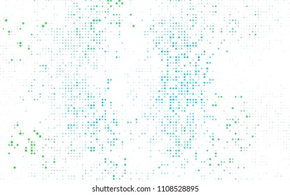 Light BLUE vector abstract pattern with circles. Geometry template for your business design. Background with colored spheres.