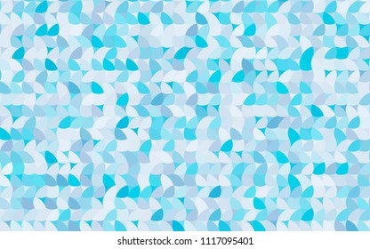 Light BLUE vector abstract pattern with circles. Geometry template for your business design. Background with colored spheres.