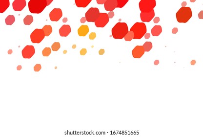 Light BLUE vector abstract pattern with circles. Geometry template for your business design. Background with colored spheres.