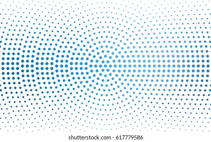 Light BLUE vector abstract pattern with circles. Geometry template for your business design. Background with colored spheres.