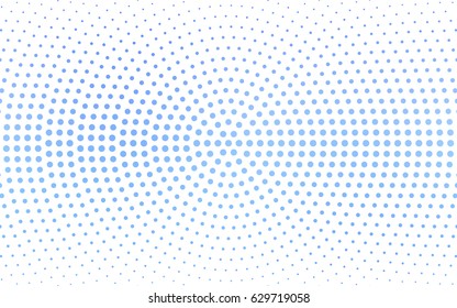 Light BLUE vector abstract pattern with circles. Geometry template for your business design. Background with colored spheres.