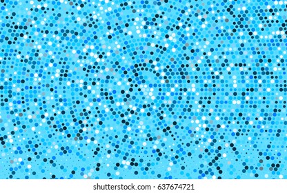 Light BLUE vector abstract pattern with circles. Geometry template for your business design. Background with colored spheres.