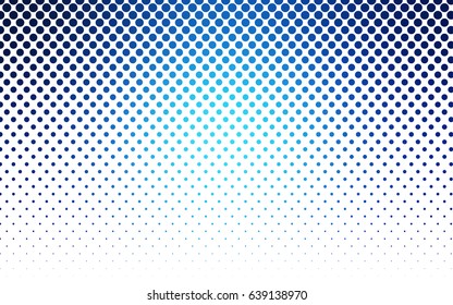 Light BLUE vector abstract pattern with circles. Geometry template for your business design. Background with colored spheres.
