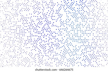 Light BLUE vector abstract pattern with circles. Geometry template for your business design. Background with colored spheres.