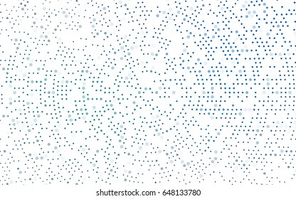 Light BLUE vector abstract pattern with circles. Geometry template for your business design. Background with colored spheres.