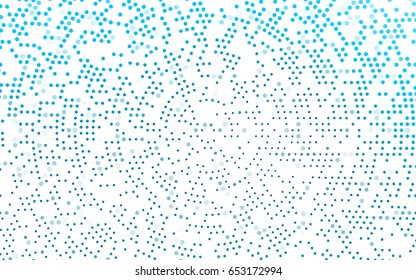 Light BLUE vector abstract pattern with circles. Geometry template for your business design. Background with colored spheres.