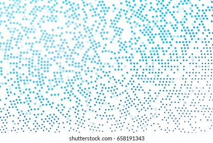 Light BLUE vector abstract pattern with circles. Geometry template for your business design. Background with colored spheres.