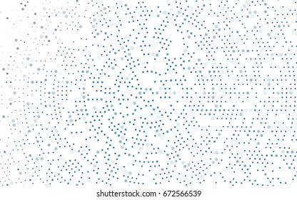 Light BLUE vector abstract pattern with circles. Geometry template for your business design. Background with colored spheres.