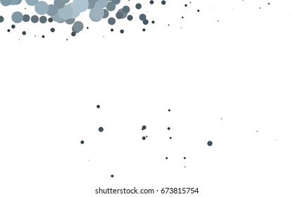 Light BLUE vector abstract pattern with circles. Geometry template for your business design. Background with colored spheres.
