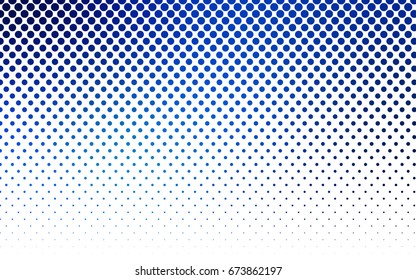 Light BLUE vector abstract pattern with circles. Geometry template for your business design. Background with colored spheres.