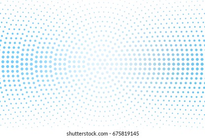 Light BLUE vector abstract pattern with circles. Geometry template for your business design. Background with colored spheres.