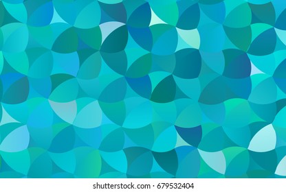 Light BLUE vector abstract pattern with circles. Geometry template for your business design. Background with colored spheres.