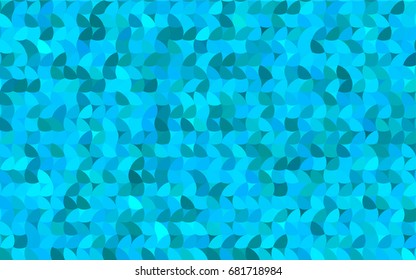 Light BLUE vector abstract pattern with circles. Geometry template for your business design. Background with colored spheres.