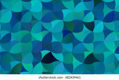 Light BLUE vector abstract pattern with circles. Geometry template for your business design. Background with colored spheres.