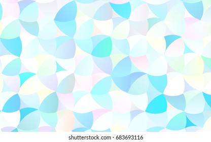 Light BLUE vector abstract pattern with circles. Geometry template for your business design. Background with colored spheres.