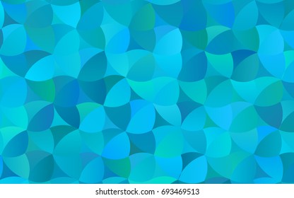 Light BLUE vector abstract pattern with circles. Geometry template for your business design. Background with colored spheres.