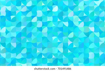 Light BLUE vector abstract pattern with circles. Geometry template for your business design. Background with colored spheres.