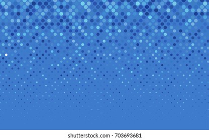 Light BLUE vector abstract pattern with circles. Geometry template for your business design. Background with colored spheres.