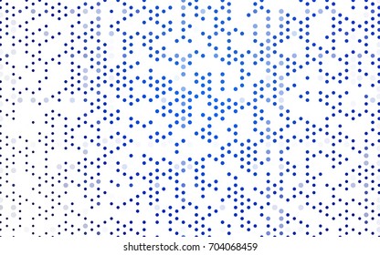Light BLUE vector abstract pattern with circles. Geometry template for your business design. Background with colored spheres.