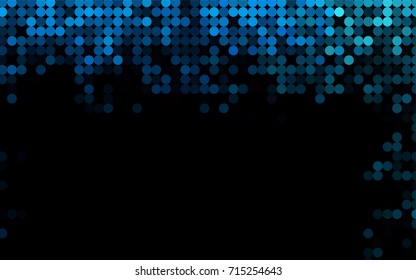 Light BLUE vector abstract pattern with circles. Geometry template for your business design. Background with colored spheres.