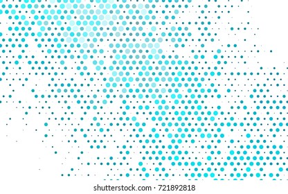 Light BLUE vector abstract pattern with circles. Geometry template for your business design. Background with colored spheres.