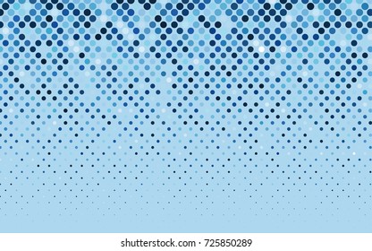 Light BLUE vector abstract pattern with circles. Geometry template for your business design. Background with colored spheres.