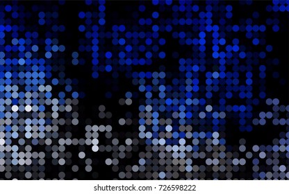 Light BLUE vector abstract pattern with circles. Geometry template for your business design. Background with colored spheres.