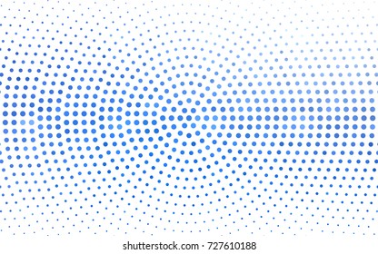 Light BLUE vector abstract pattern with circles. Geometry template for your business design. Background with colored spheres.