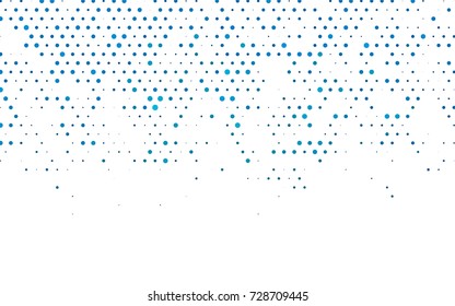 Light BLUE vector abstract pattern with circles. Geometry template for your business design. Background with colored spheres.