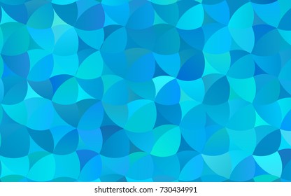 Light BLUE vector abstract pattern with circles. Geometry template for your business design. Background with colored spheres.