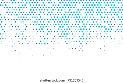 Light BLUE vector abstract pattern with circles. Geometry template for your business design. Background with colored spheres.