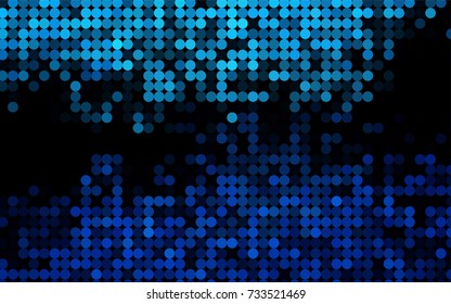 Light BLUE vector abstract pattern with circles. Geometry template for your business design. Background with colored spheres.